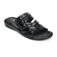 Title: Handmade Genuine Leather Slip-On Slippers