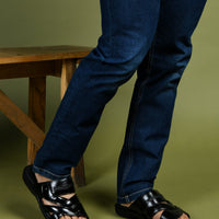 Title: Handmade Genuine Leather Slip-On Slippers