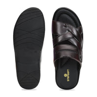 Title: Handmade Genuine Leather Slip-On Slippers