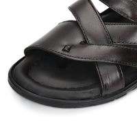 Title: Handmade Genuine Leather Slip-On Slippers