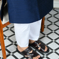 Title: Handmade Genuine Leather Slip-On Slippers