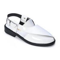 P4 Patent Finish Peshawari Sandals Men