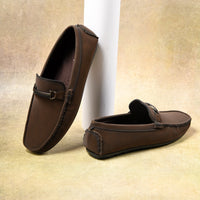 Horsebit Faux Suede Slip-On Loafers Men