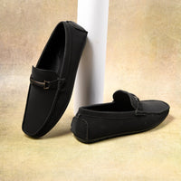 Suede Finish Horsebit Slip-On Loafers Men