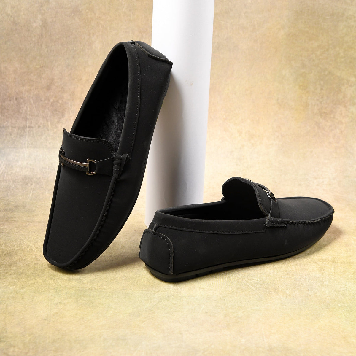 Suede Finish Horsebit Slip-On Loafers Men