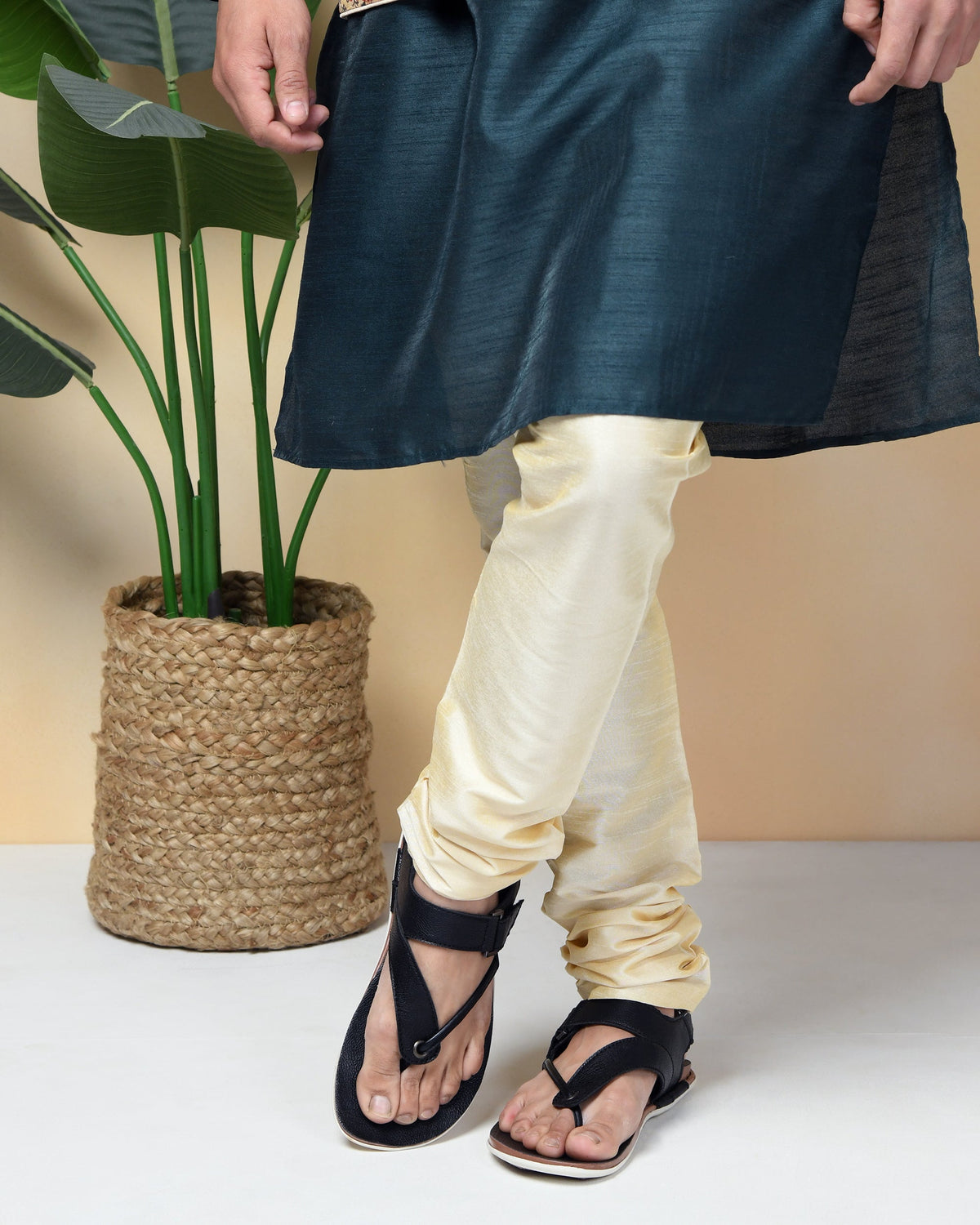 Faux Leather Sandals with Adjustable Backstrap