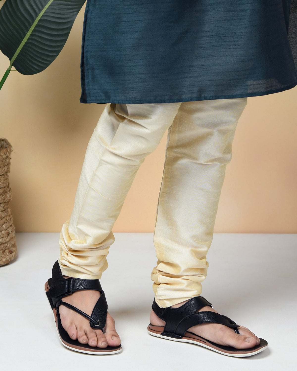 Faux Leather Sandals with Adjustable Backstrap