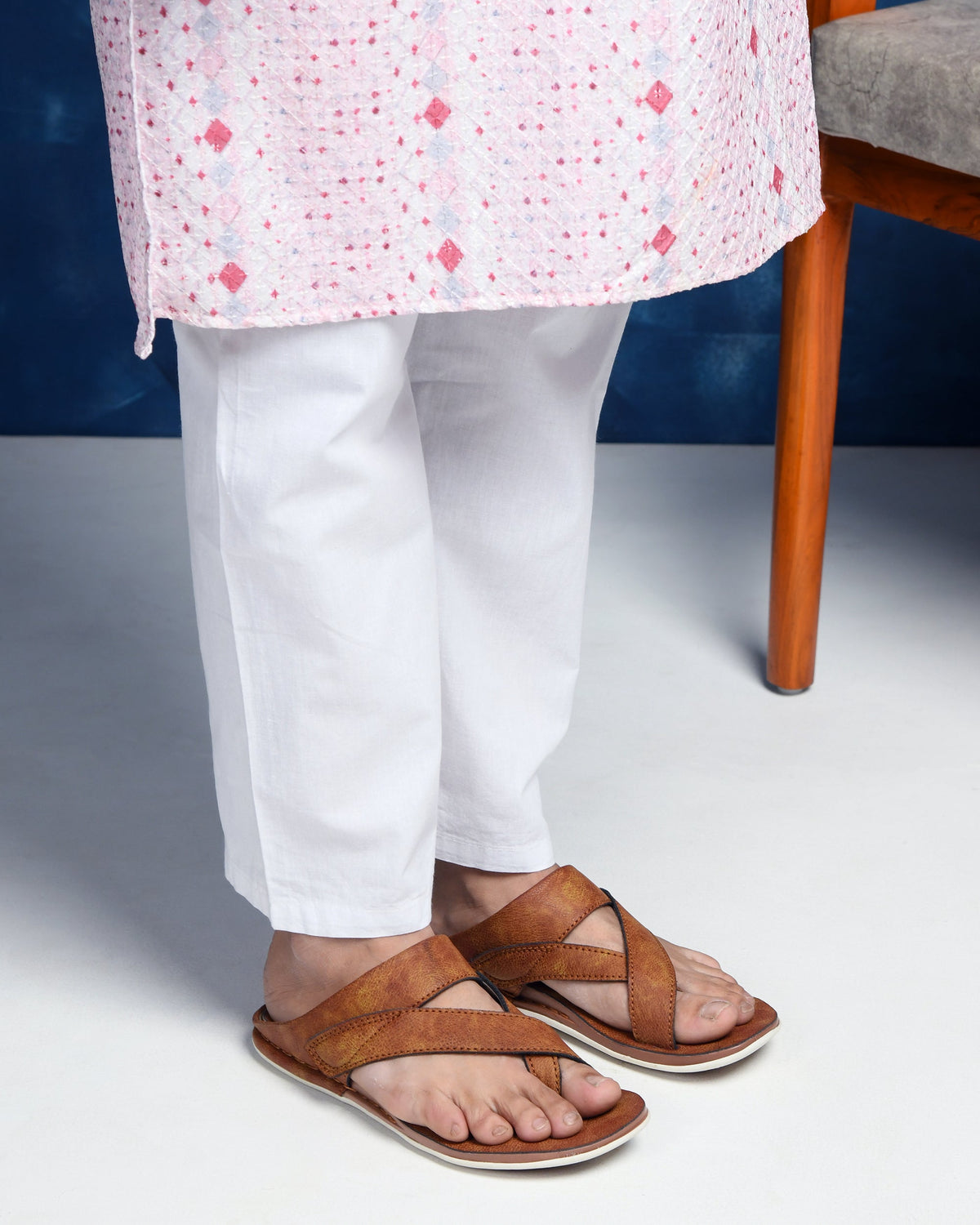 Designer Faux Leather Slippers for Men