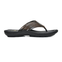 Handcrafted Leather V-Shape Slippers Men