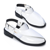 P4 Patent Finish Peshawari Sandals Men