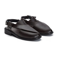 Peshawari Faux Leather Ethnic Sandals Men