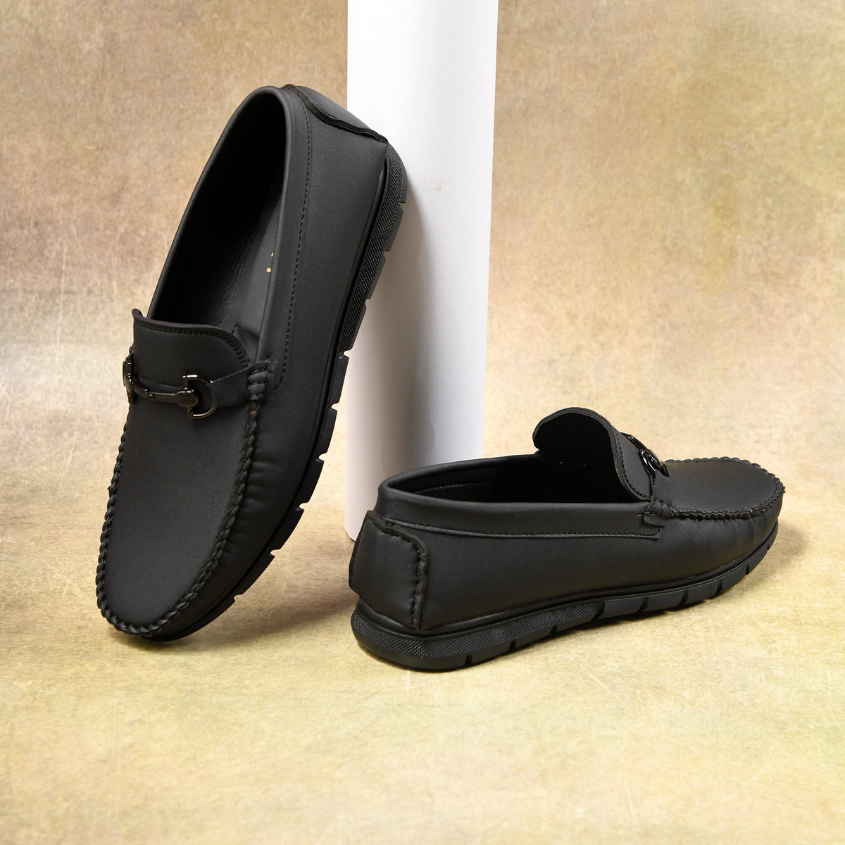 STEPSOFT Men’s Faux Leather Bit Loafers | Slip-On Loafer Shoes for Office, Casual & Formal Wear