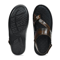 Side-Thumb Genuine Leather Sandals Men