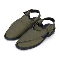 Suede Peshawari Closed-Toe Sandals Men