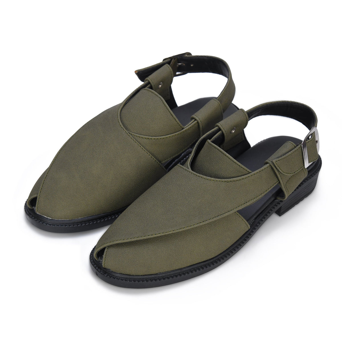 Suede Peshawari Closed-Toe Sandals Men