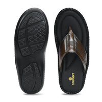 Handcrafted Leather V-Shape Slippers Men