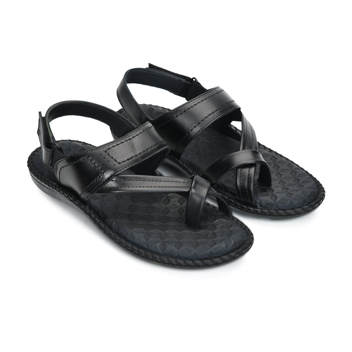 Side-Thumb Genuine Leather Sandals Men
