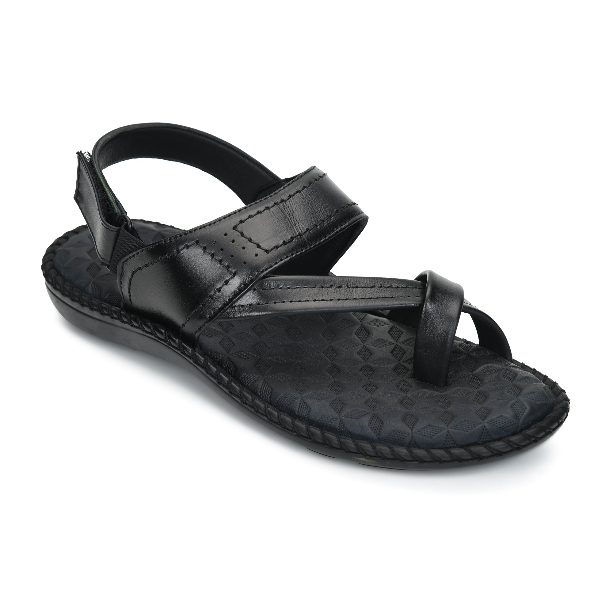 Side-Thumb Genuine Leather Sandals Men