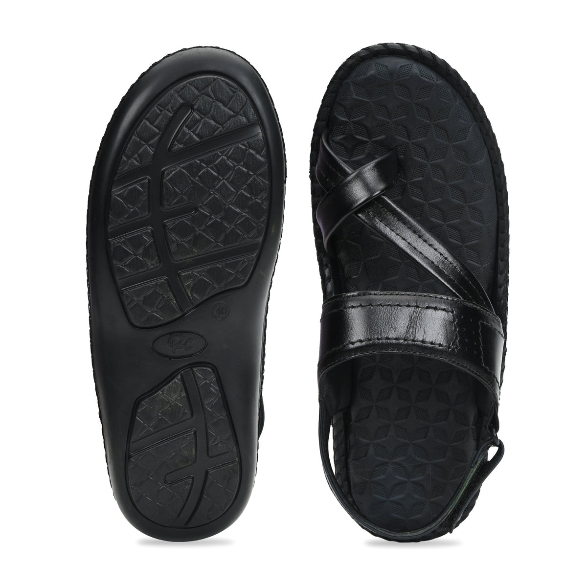 Side-Thumb Genuine Leather Sandals Men