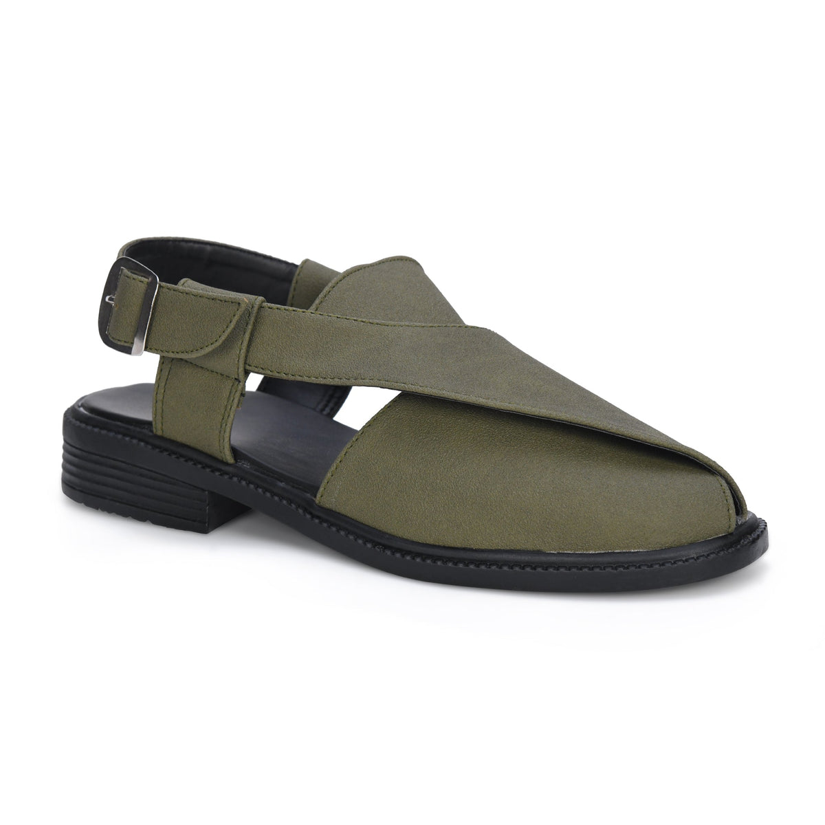 Suede Peshawari Closed-Toe Sandals Men