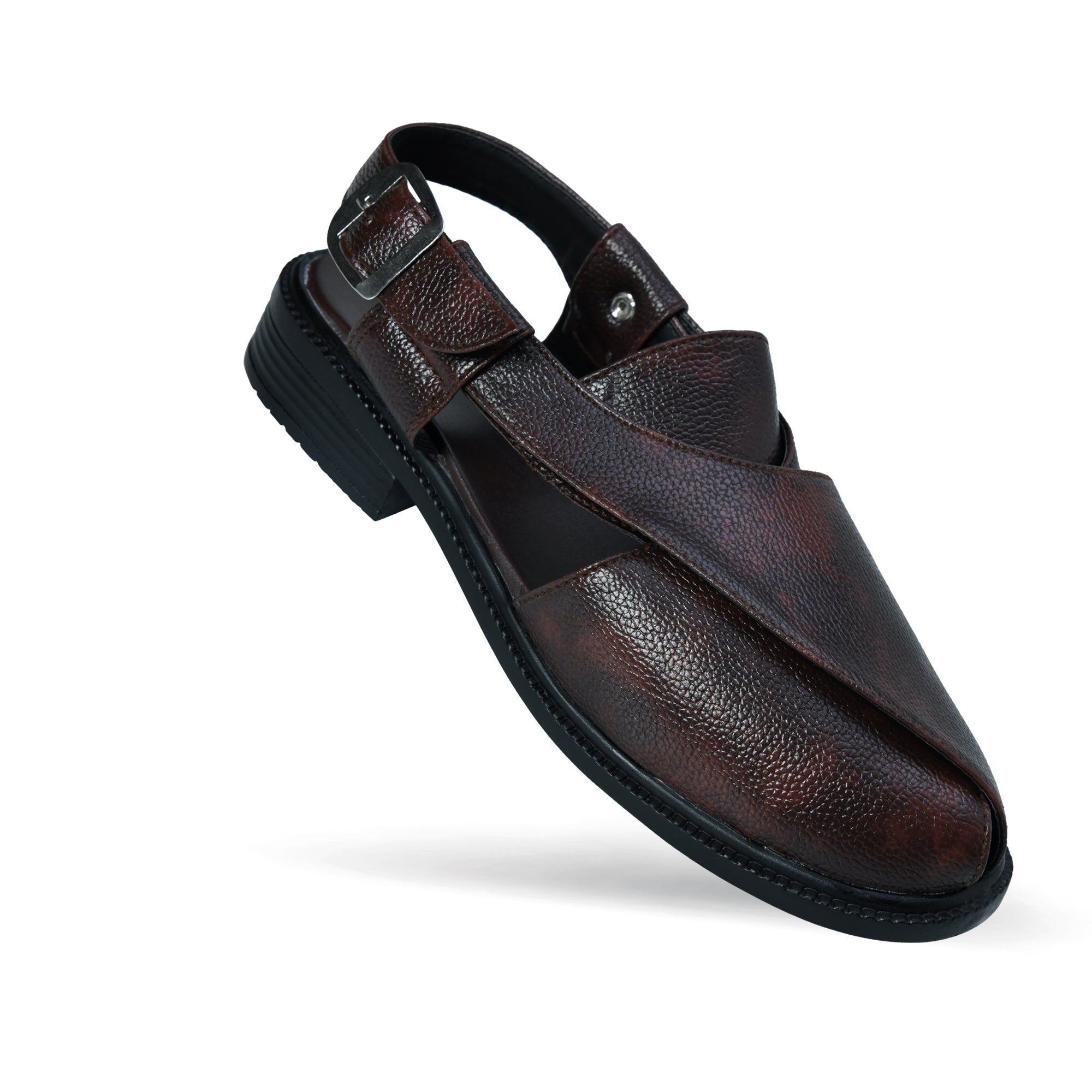 Peshawari Faux Leather Ethnic Sandals Men
