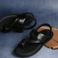 Side-Thumb Genuine Leather Sandals Men