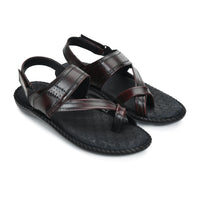 Side-Thumb Genuine Leather Sandals Men