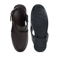 Peshawari Faux Leather Ethnic Sandals Men
