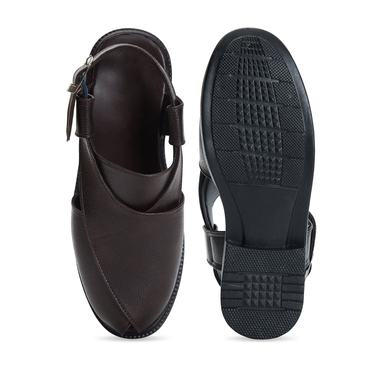 Peshawari Faux Leather Ethnic Sandals Men