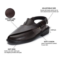 Peshawari Faux Leather Ethnic Sandals Men