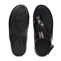 Side-Thumb Genuine Leather Sandals Men