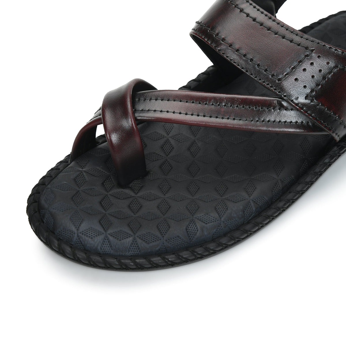 Side-Thumb Genuine Leather Sandals Men