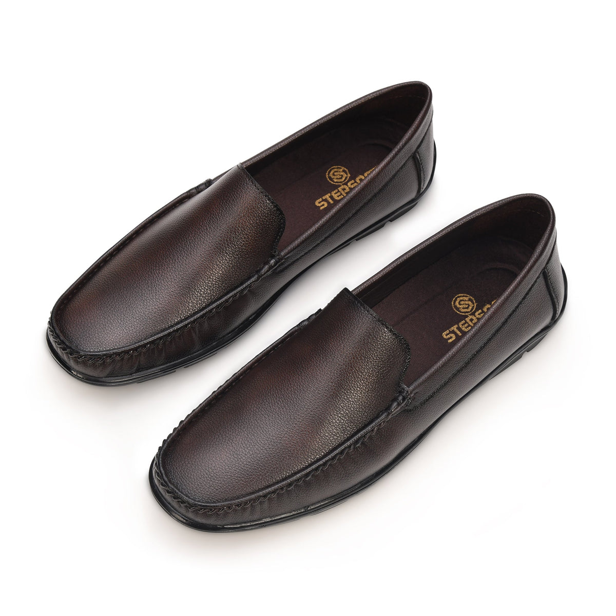 Faux Leather Cushioned Slip-On Loafers Men