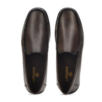 Faux Leather Cushioned Slip-On Loafers Men