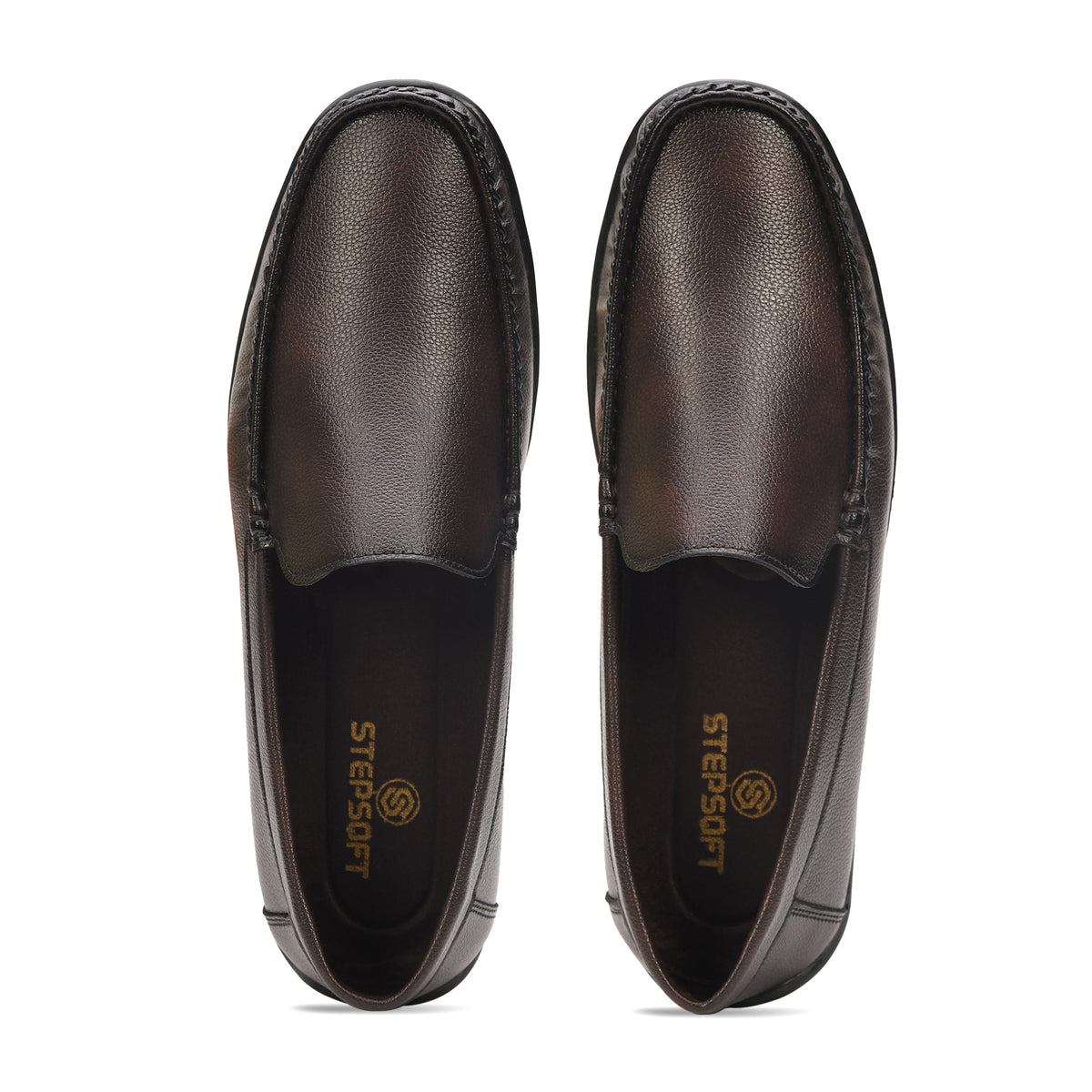 Faux Leather Cushioned Slip-On Loafers Men