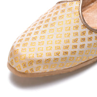 Gold Handcrafted Wedding Naagra Mojari