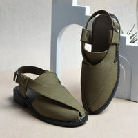 Suede Peshawari Closed-Toe Sandals Men
