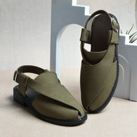 Suede Peshawari Closed-Toe Sandals Men