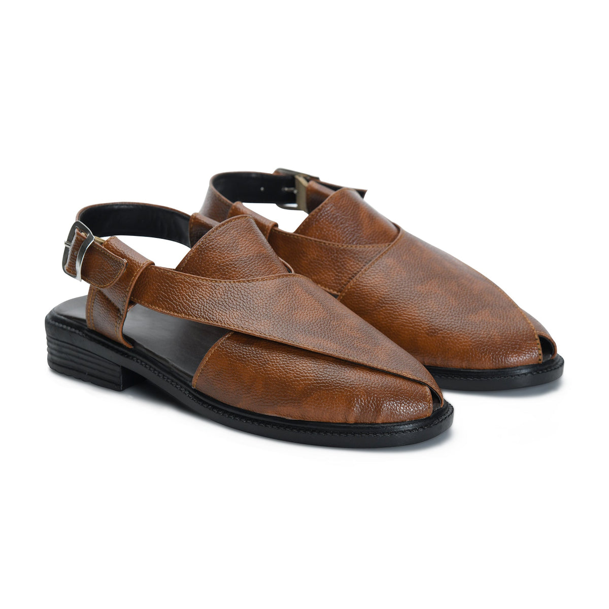 Peshawari Faux Leather Ethnic Sandals Men