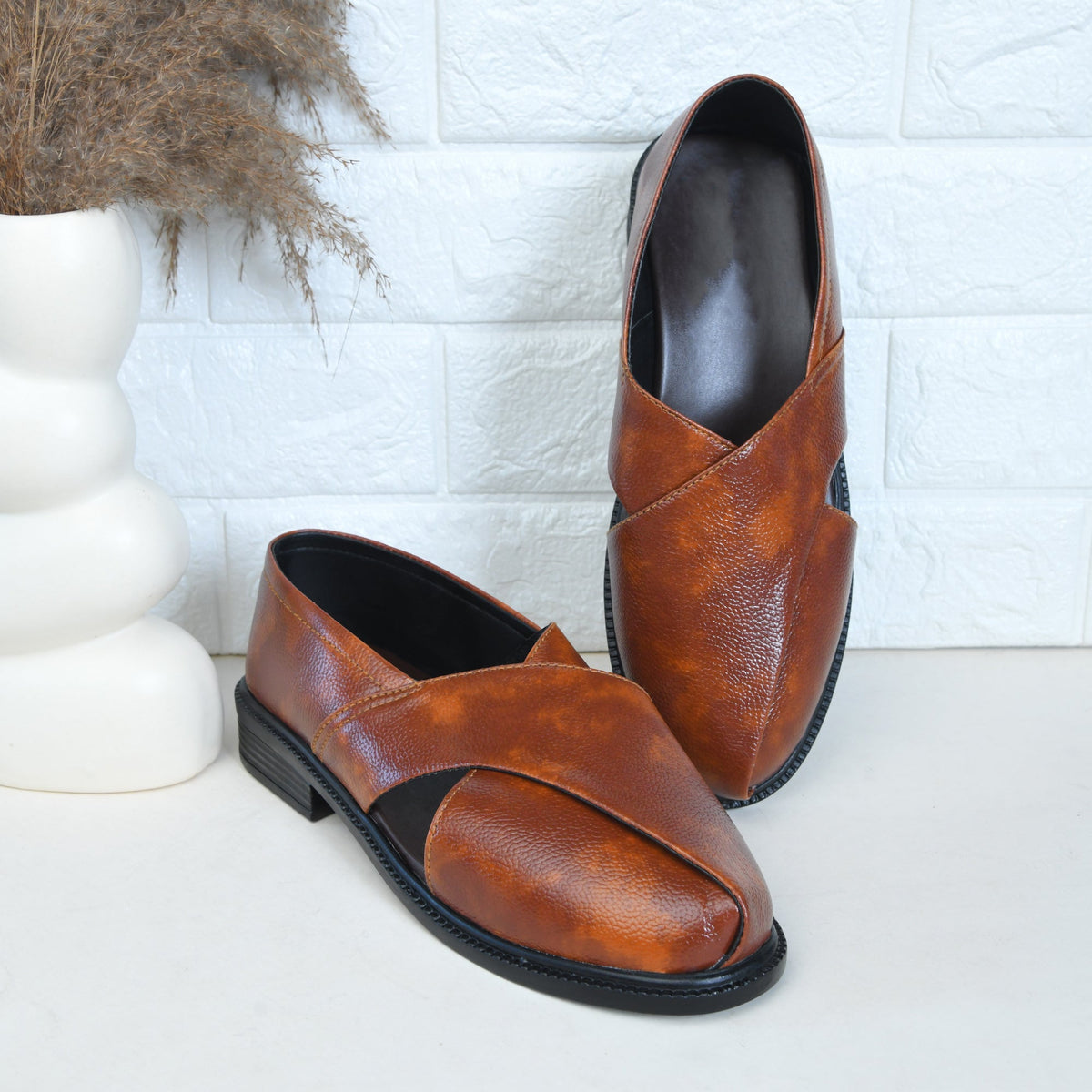 Ethnic Slip-On Closed-Toe Sandals Men