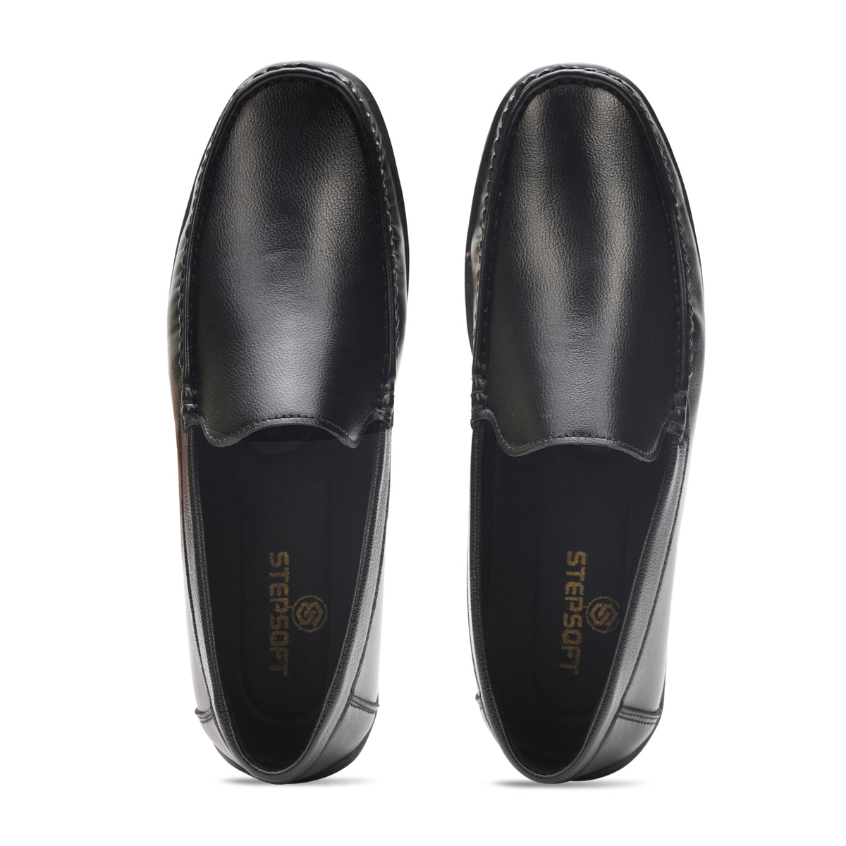 Faux Leather Cushioned Slip-On Loafers Men