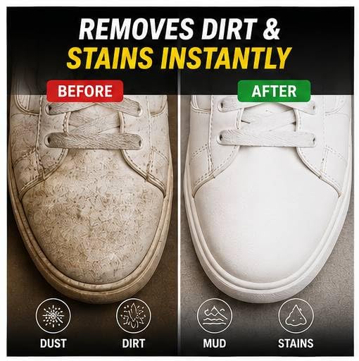 Premium Shoe Cleaning Wet Wipes | 80 Pulls | Instant Sneaker & Leather Shoe Cleaner | Resealable Pack