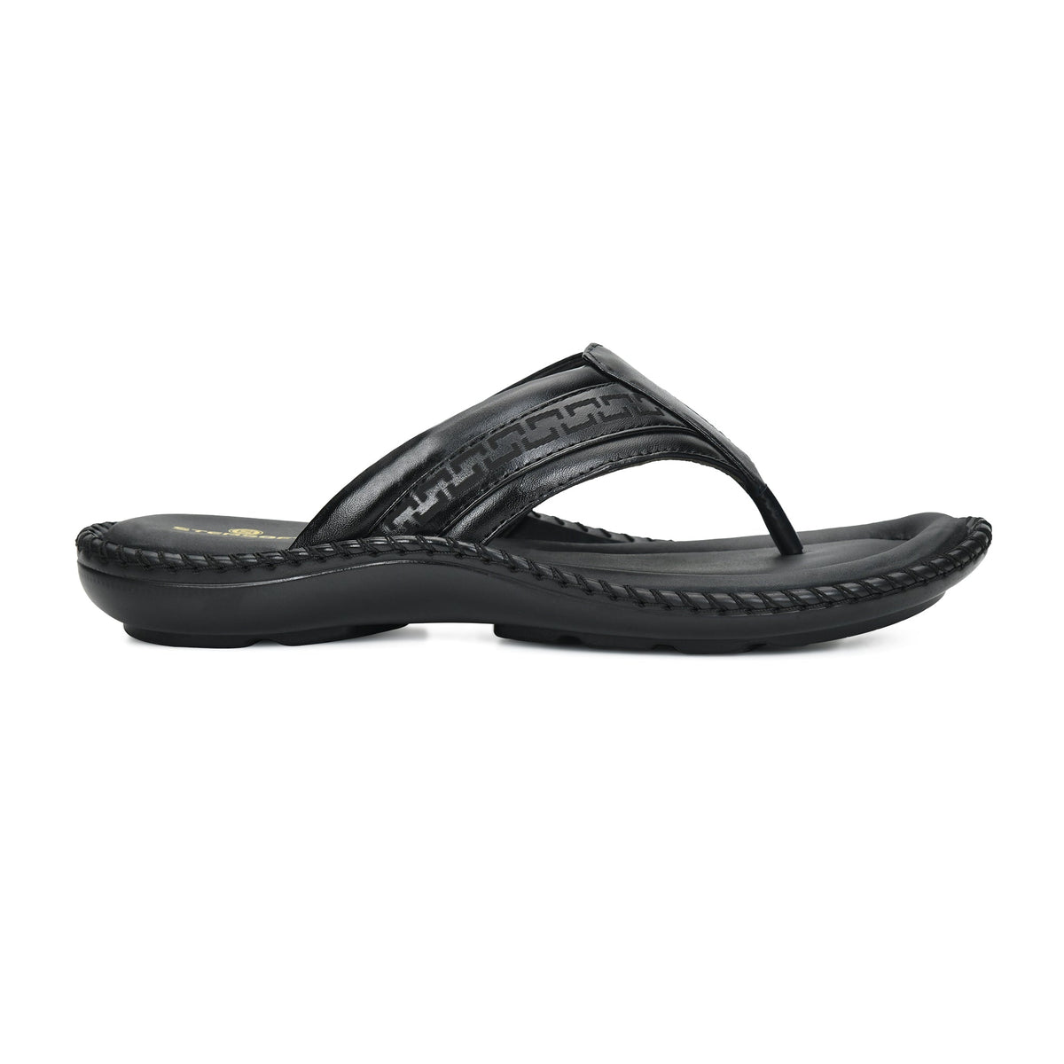 Handcrafted Leather V-Shape Slippers Men