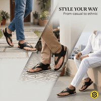 Faux Leather Sandals with Adjustable Backstrap