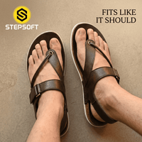 Faux Leather Sandals with Adjustable Backstrap