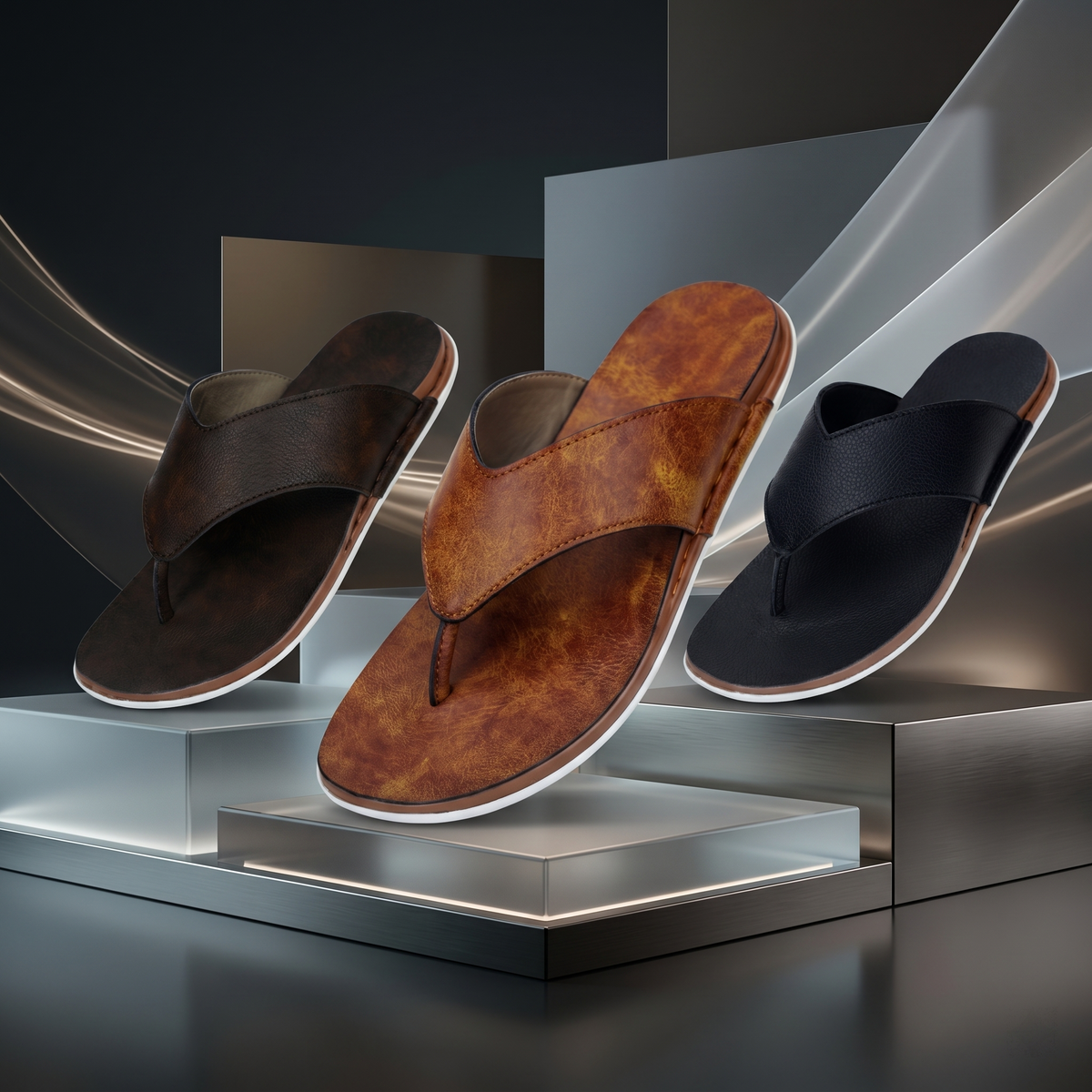 Ultrasoft V-Shape Thong Slippers for Men