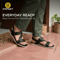 Cushioned Footbed Buckle Strap Sandals Men