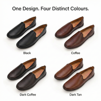 Faux Leather Slip-On Ethnic Jutti Men