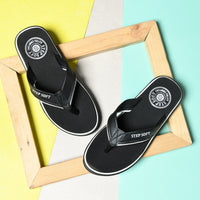 EVA V-Shape Anti-Skid Flip Flops for Men Blue