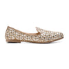 Ivory Sequin Embroidered Wedding Mojari